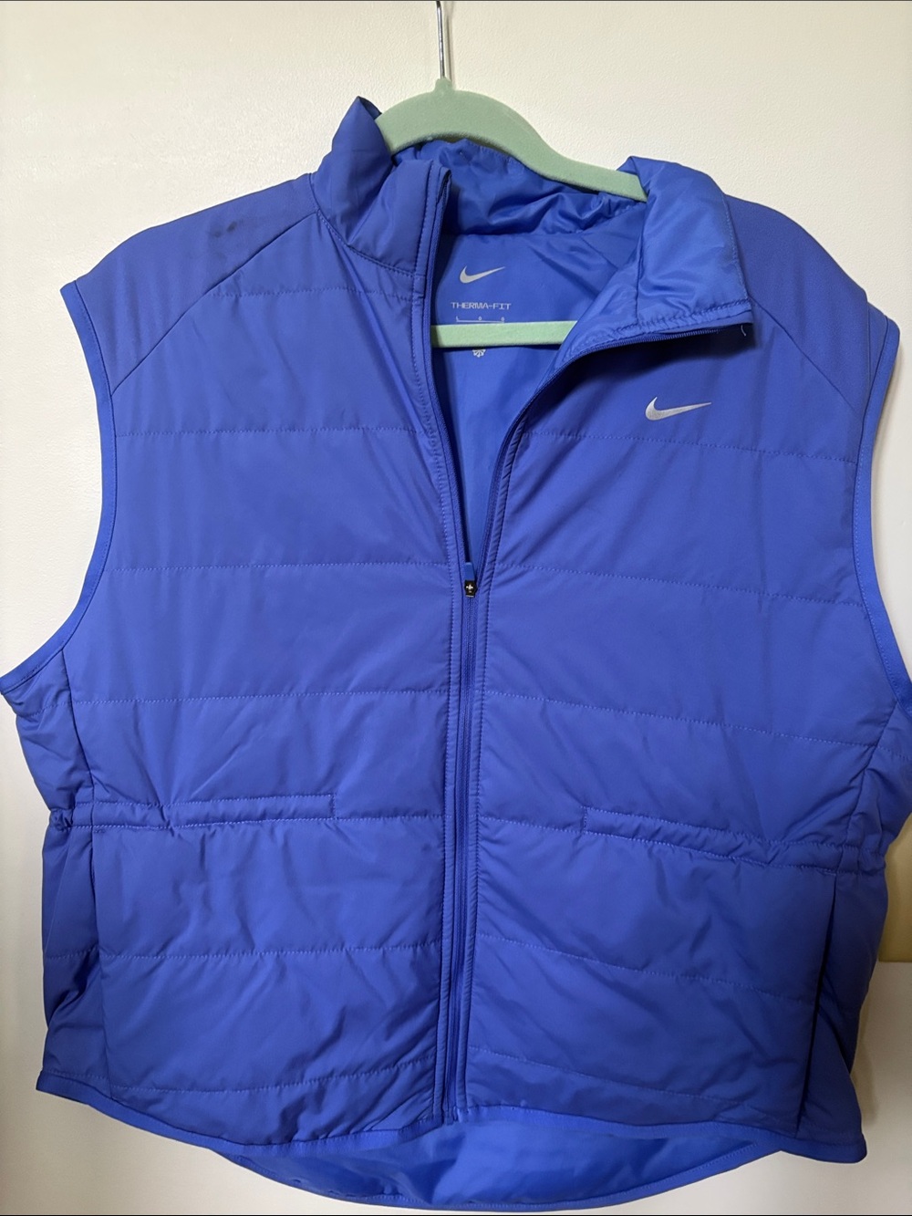 Nike Royal Blue Quilted Therma-FIT Vest
